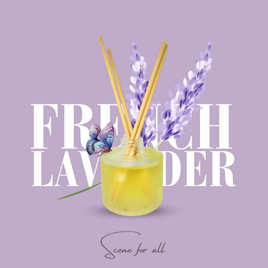 Essence Diffuser - French Lavender Essence Diffuser - French Lavender แนะนำ "French Lavender" เป็นกลิ่นหอมผสมความสงบและความเป็นสุขในหนึ่งเดียวกัรสำหรับก้านหอมดพื่อห้องของคุณ แปรรูปห้องของคุณให้กลายเป็นที่ที่ร่มรื่นและมีชีวิตชีวาที่สดใสกับกลิ่นหอมหอมของ Fr